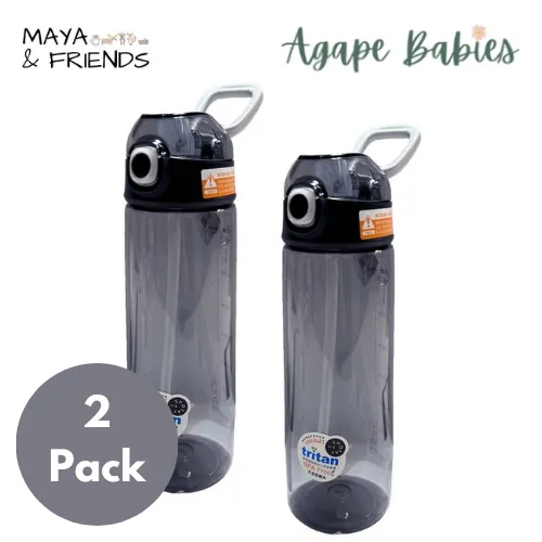 [2-Pack] Maya & Friends Tritan Water Bottle (850ml) - 2 Color