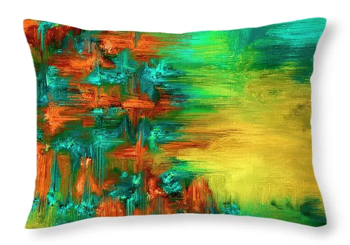 Abstract #4 - Throw Pillow