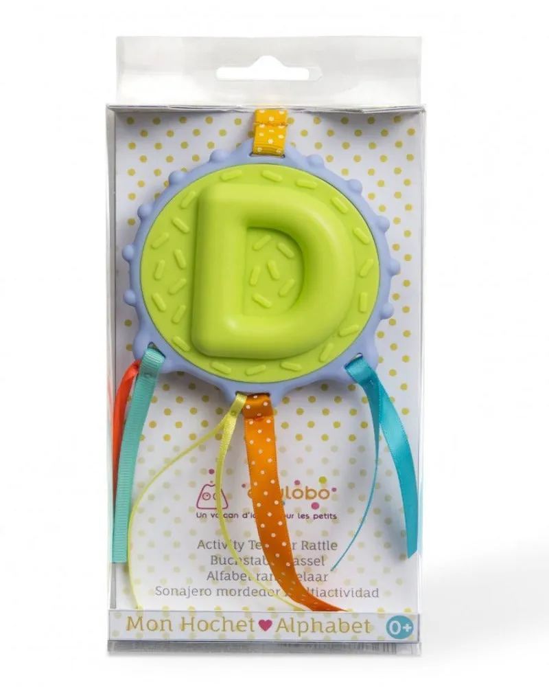 Baby Teething Teether Rattle Shaker - Letter D