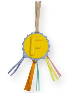 Baby Teething Teether Rattle Shaker - Letter F