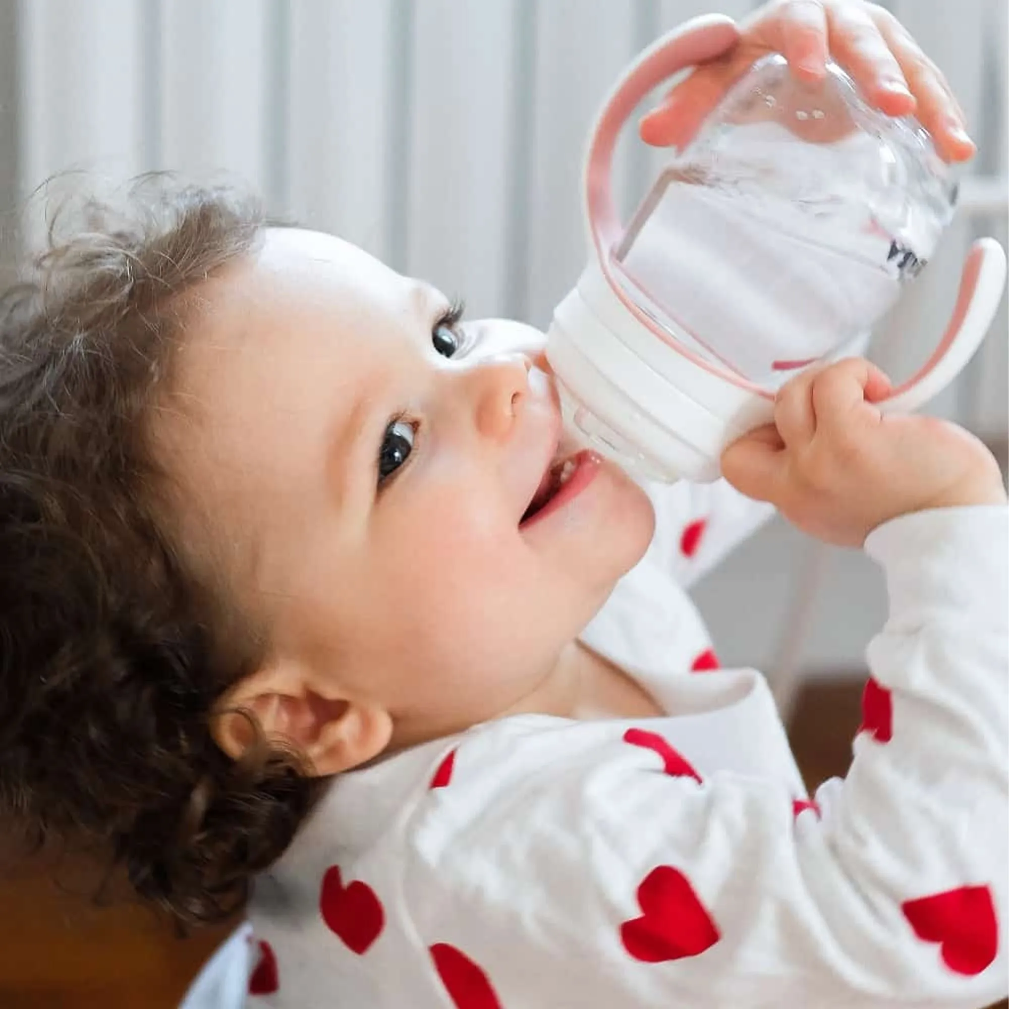BEABA 2-In-1 Bottle To Sippy Learning Cup - Rose