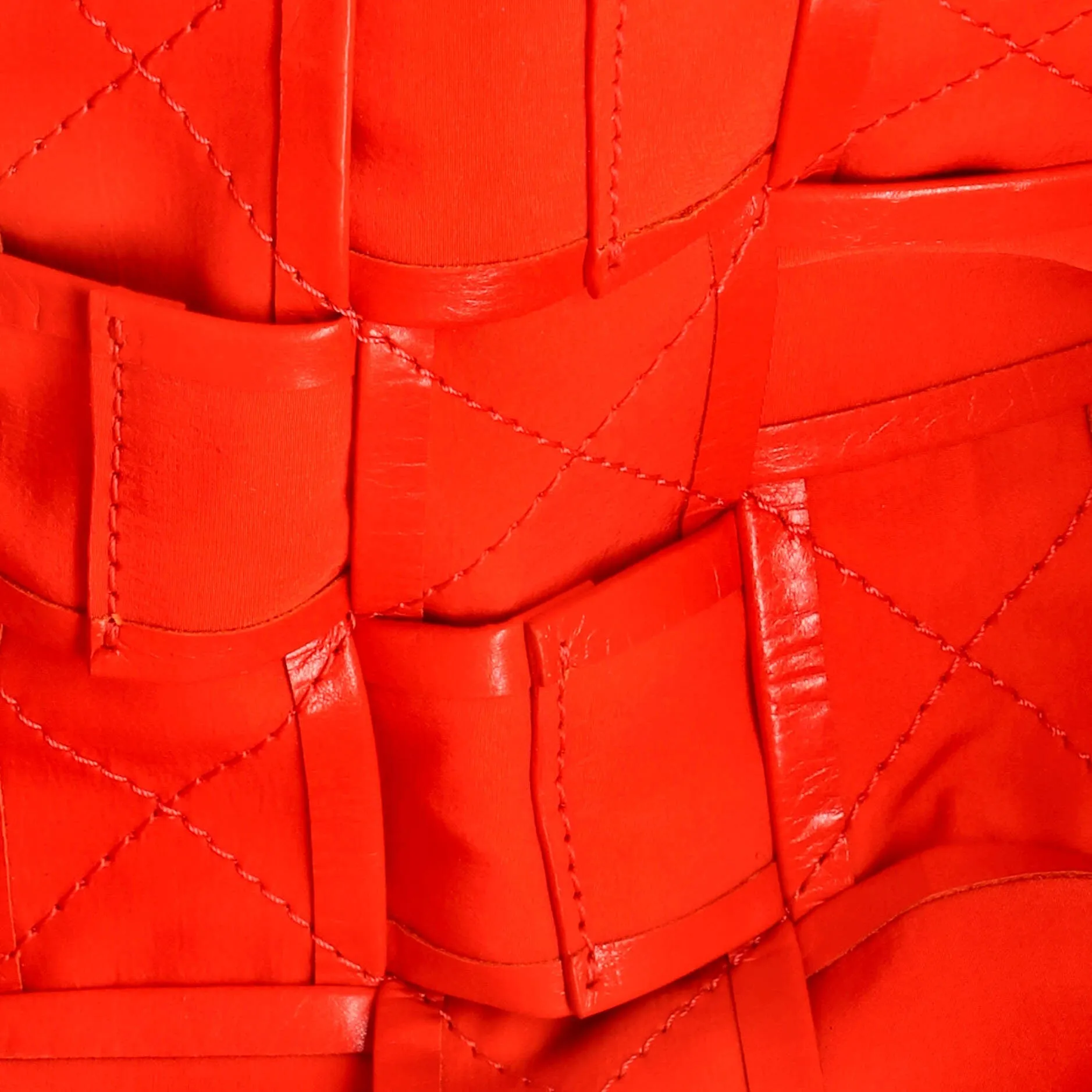 Cassette Stretch Belt Bag Maxi Intrecciato Leather