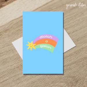 Diolch o Galon Welsh Card