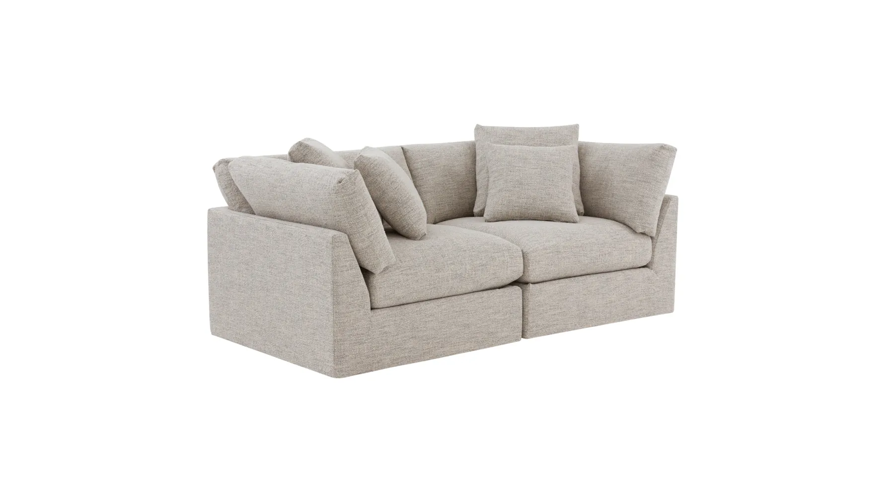 Get Together™ 2-Piece Modular Sofa, Large, Oatmeal