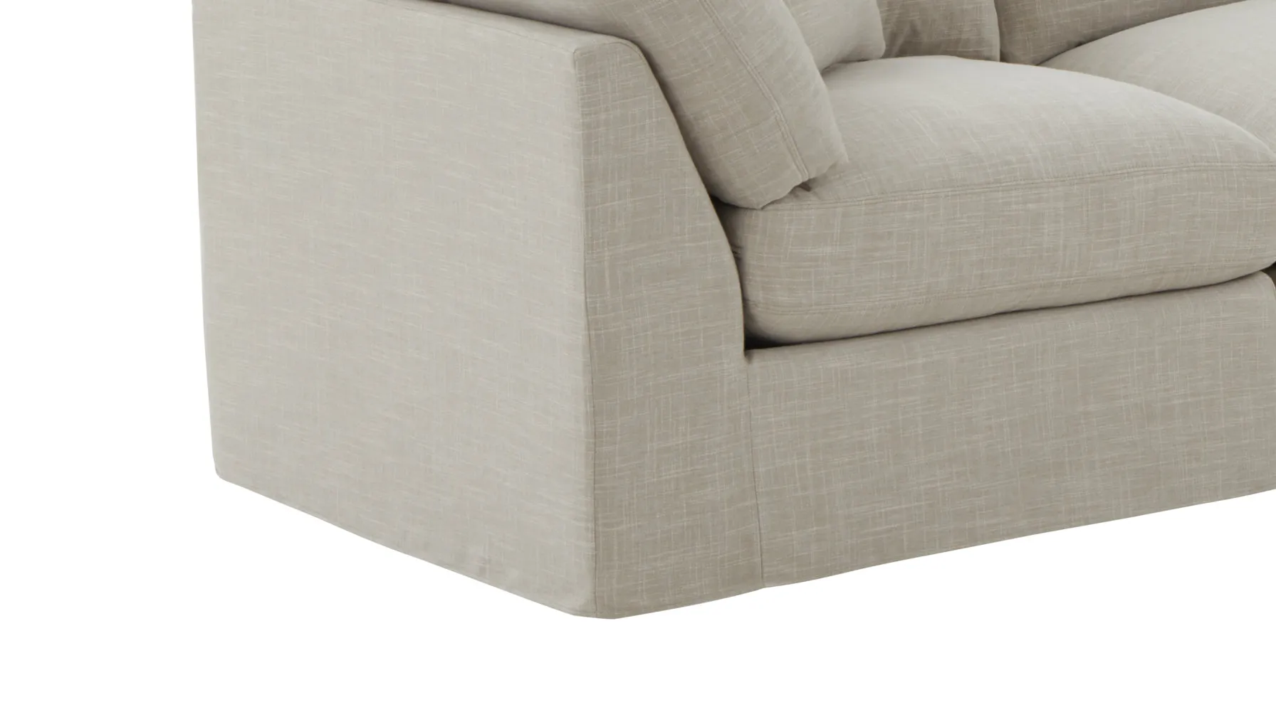 Get Together™ 4-Piece Modular Sectional Closed, Standard, Light Pebble