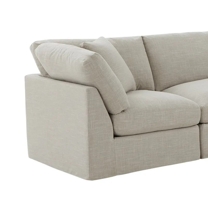 Get Together™ 4-Piece Modular Sectional Closed, Standard, Light Pebble