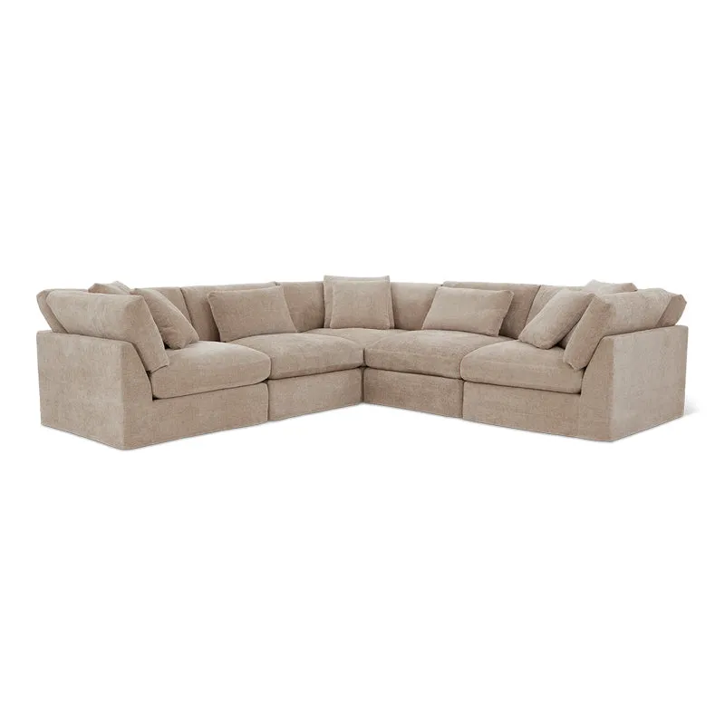 Get Together™ 5-Piece Modular Sectional Closed, Large, Champagne