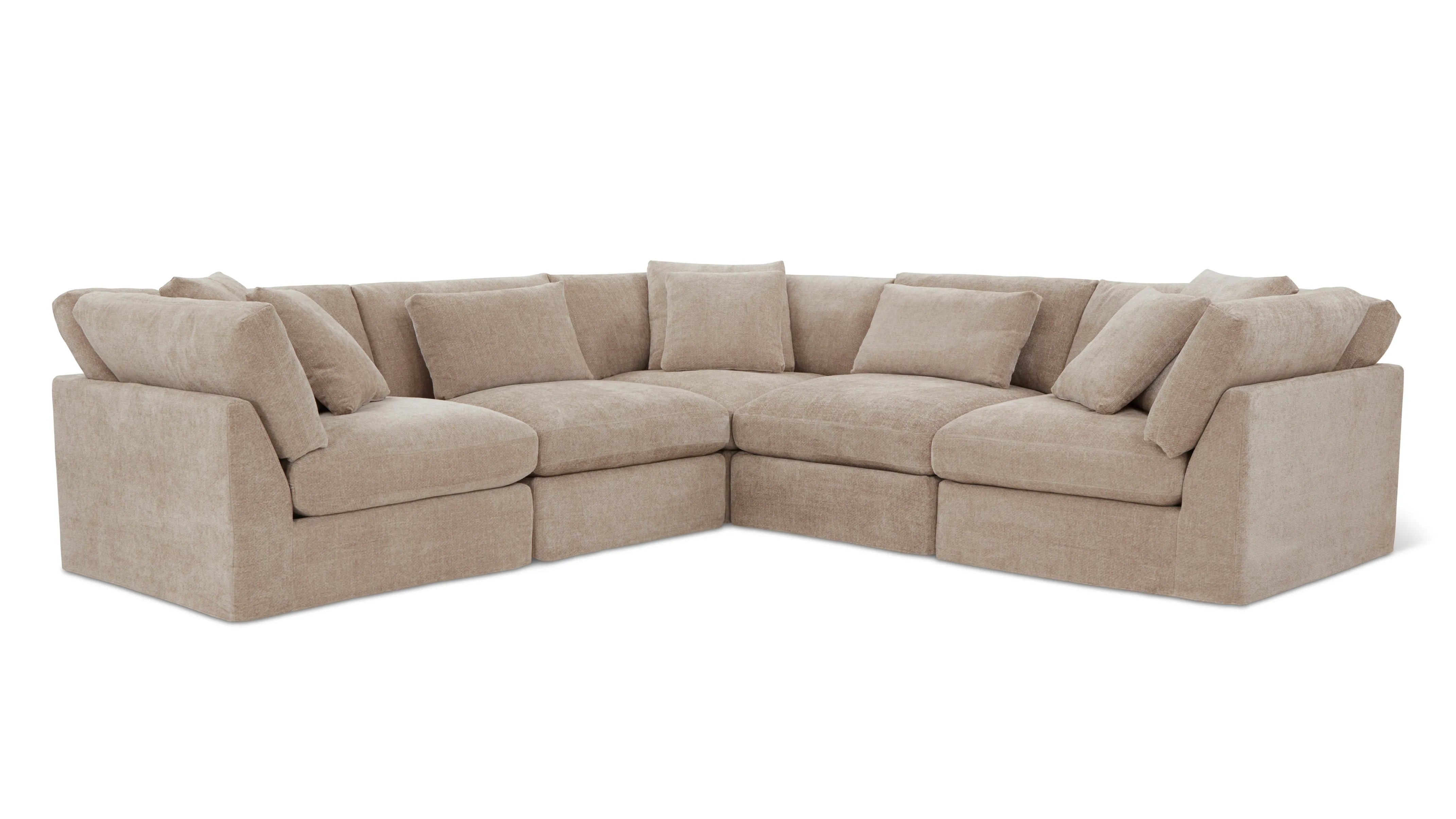 Get Together™ 5-Piece Modular Sectional Closed, Large, Champagne