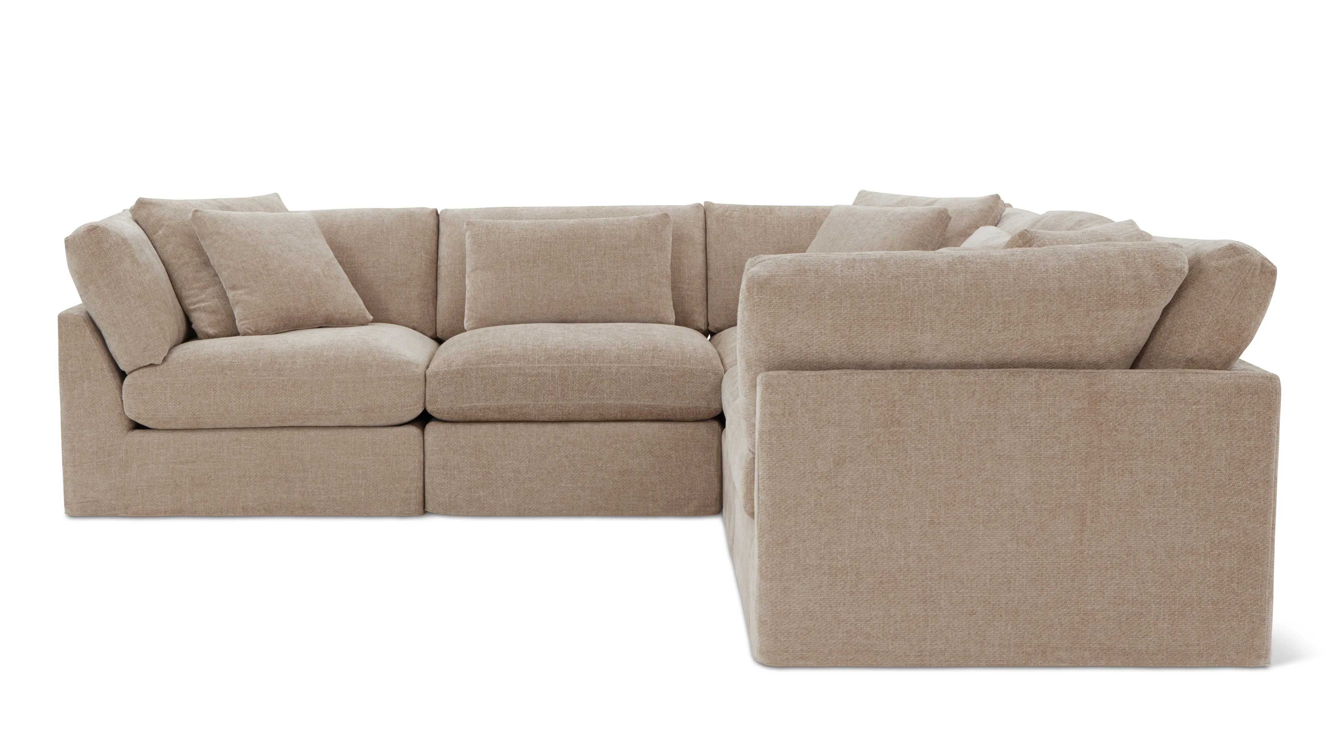Get Together™ 5-Piece Modular Sectional Closed, Large, Champagne