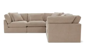 Get Together™ 5-Piece Modular Sectional Closed, Large, Champagne