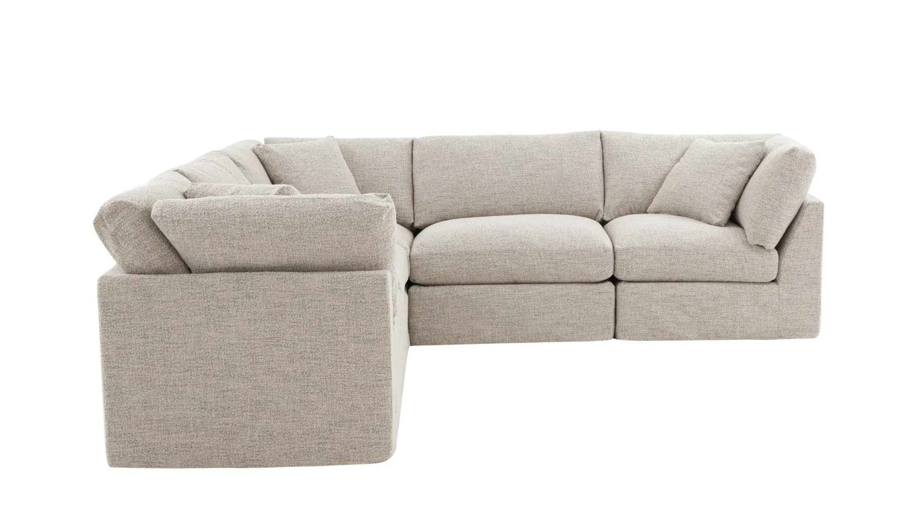 Get Together™ 5-Piece Modular Sectional Closed, Standard, Oatmeal