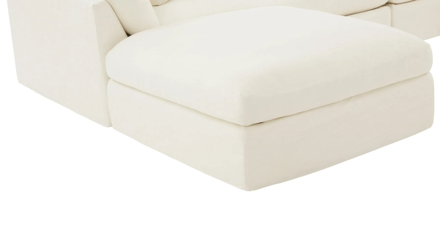 Get Together™ 5-Piece Modular U-Shaped Sectional, Large, Cream Linen