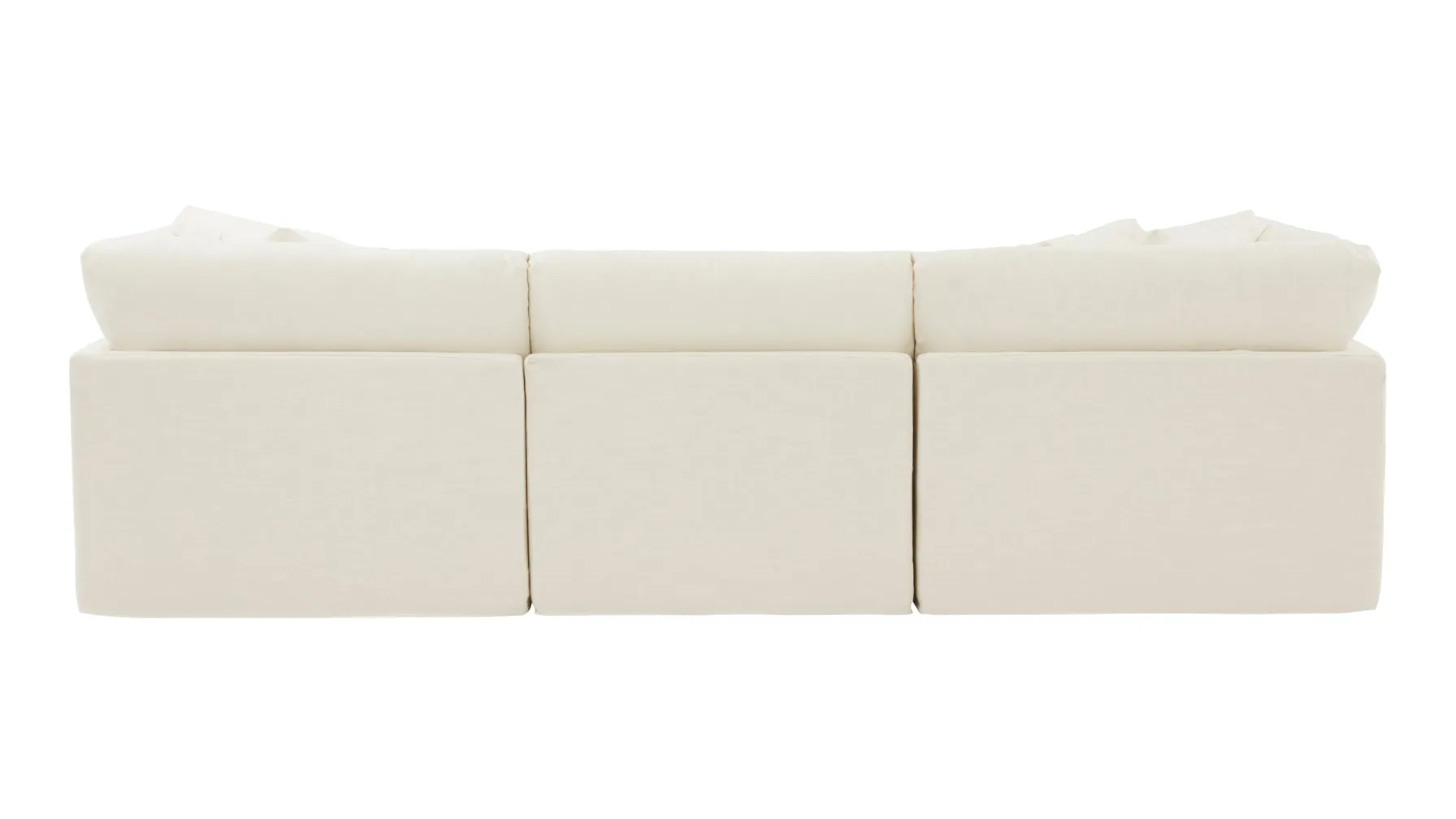Get Together™ 5-Piece Modular U-Shaped Sectional, Large, Cream Linen