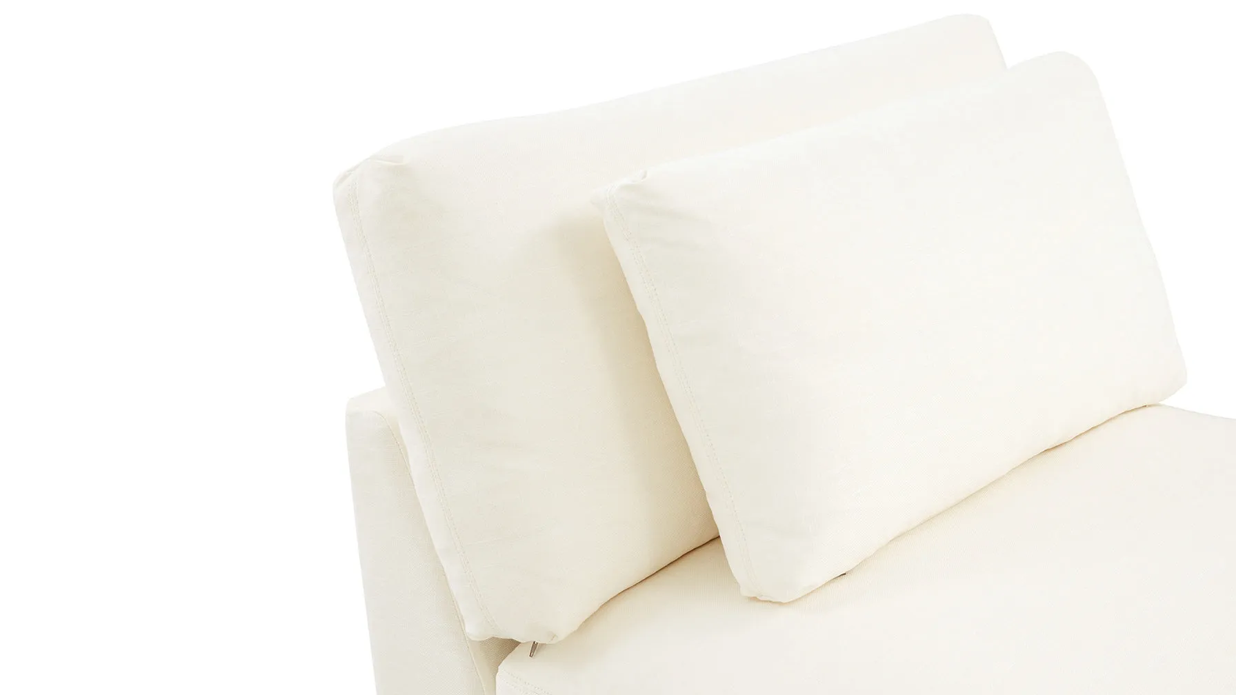 Get Together™ Armless Chair, Large, Cream Linen