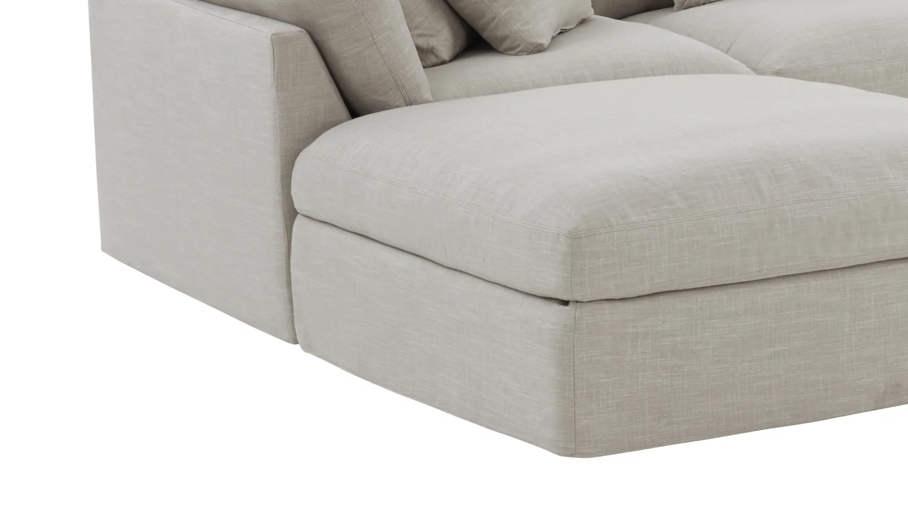 Get Together™ 6-Piece Modular U-Shaped Sectional, Large, Light Pebble