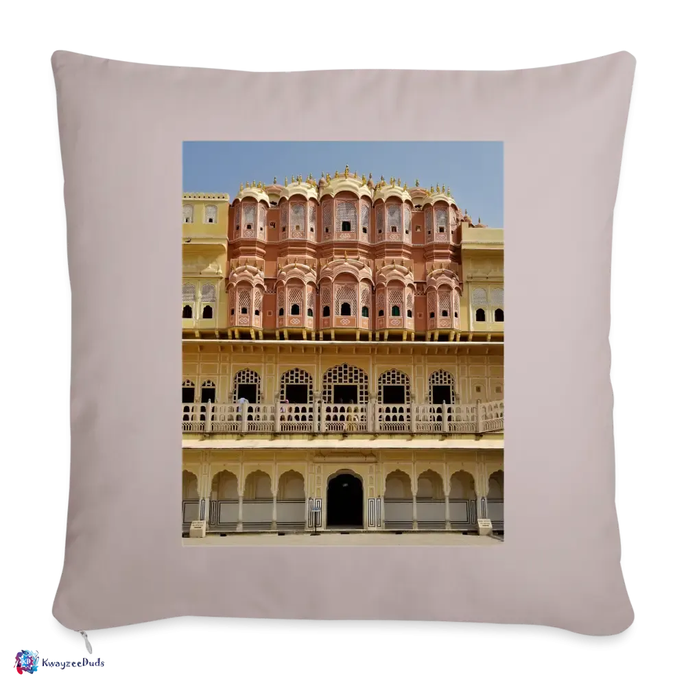 Hawa Mahal Throw Pillow Cover 18” x 18”