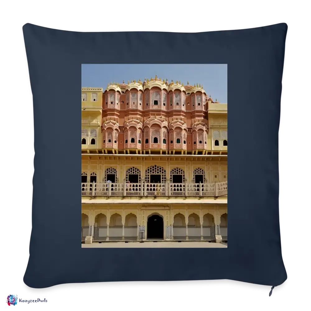 Hawa Mahal Throw Pillow Cover 18” x 18”