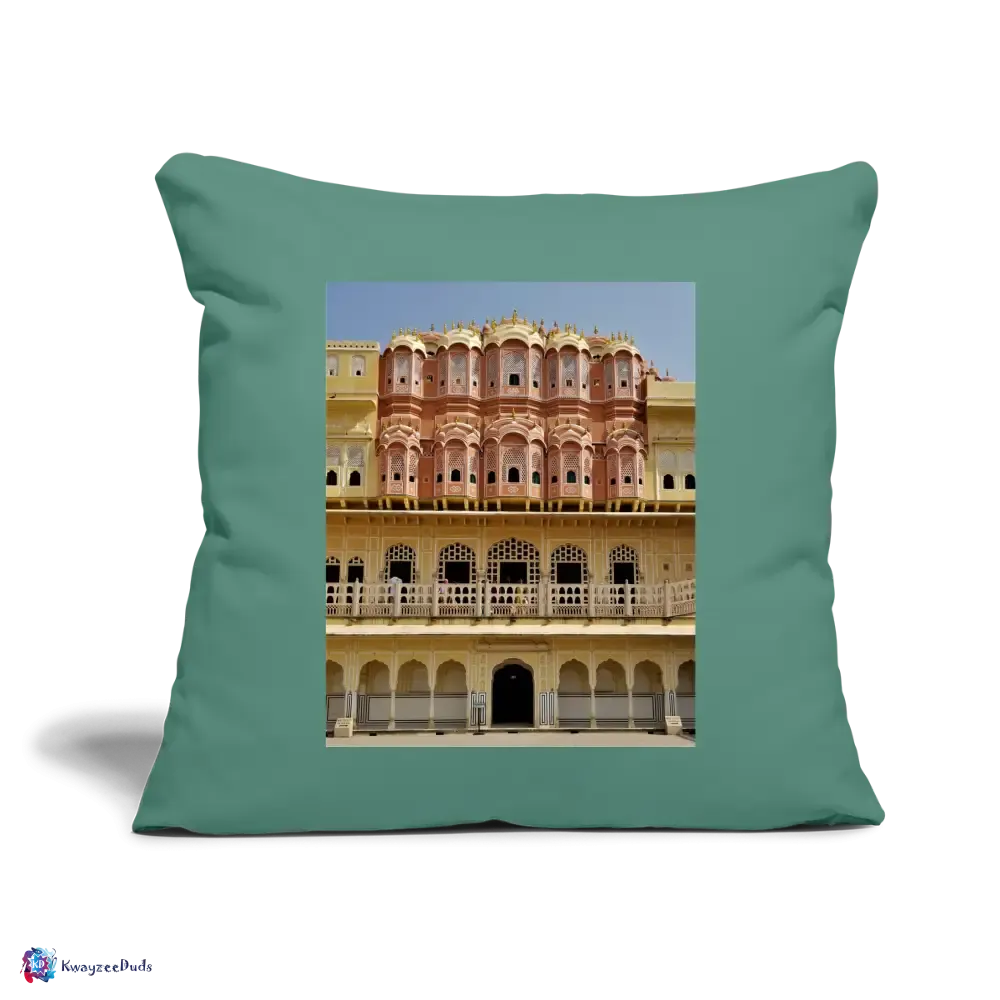 Hawa Mahal Throw Pillow Cover 18” x 18”