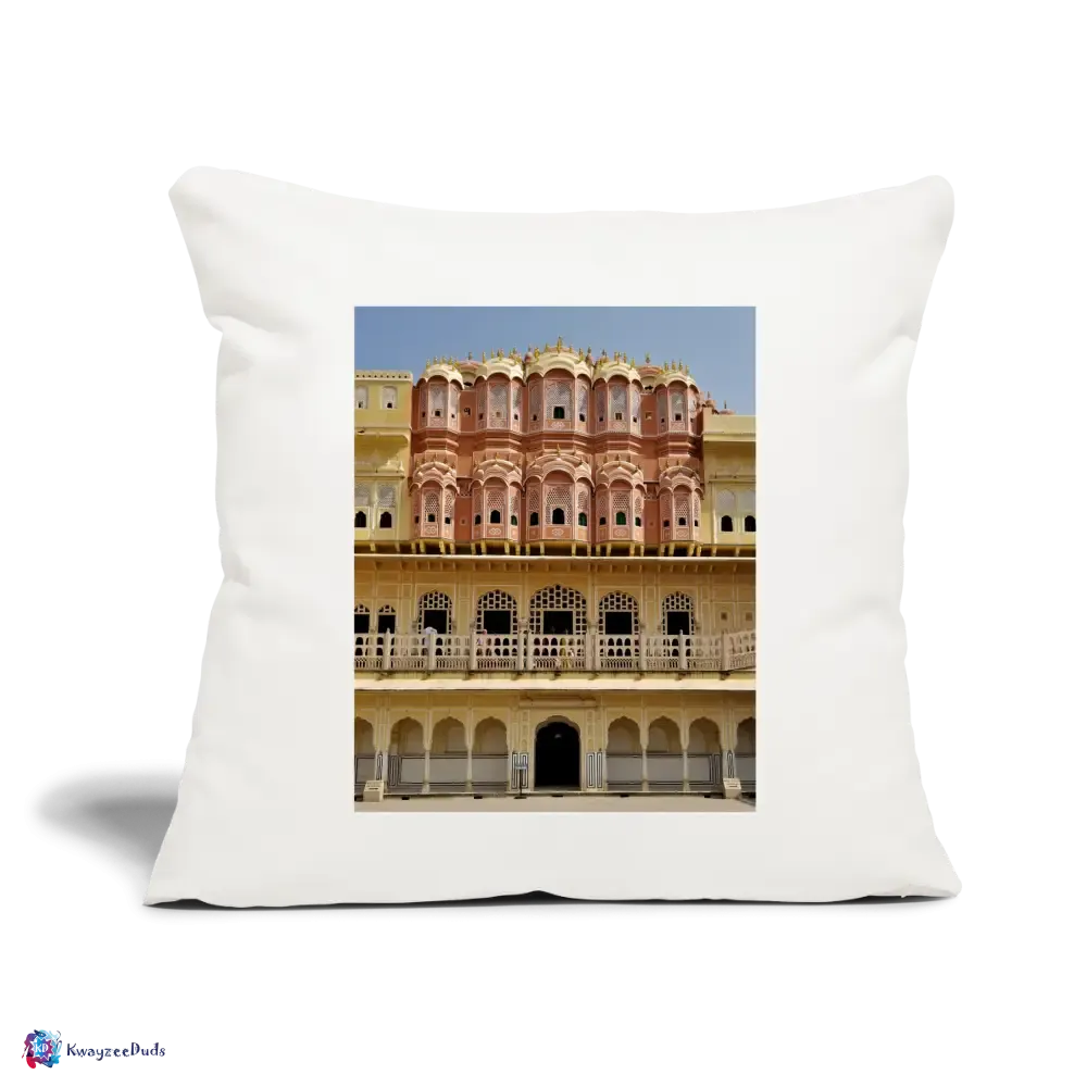 Hawa Mahal Throw Pillow Cover 18” x 18”