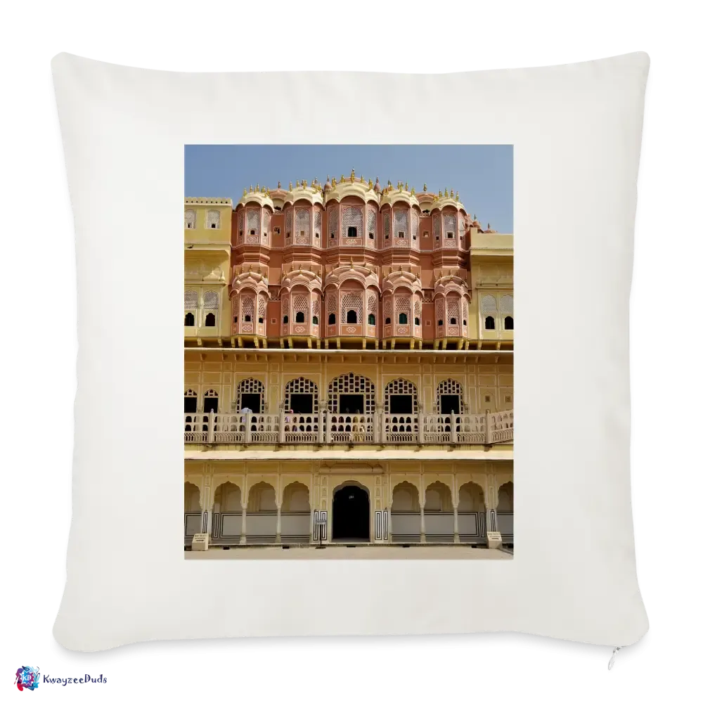 Hawa Mahal Throw Pillow Cover 18” x 18”