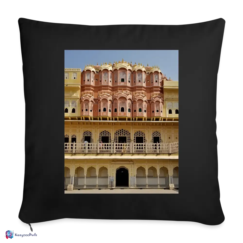 Hawa Mahal Throw Pillow Cover 18” x 18”