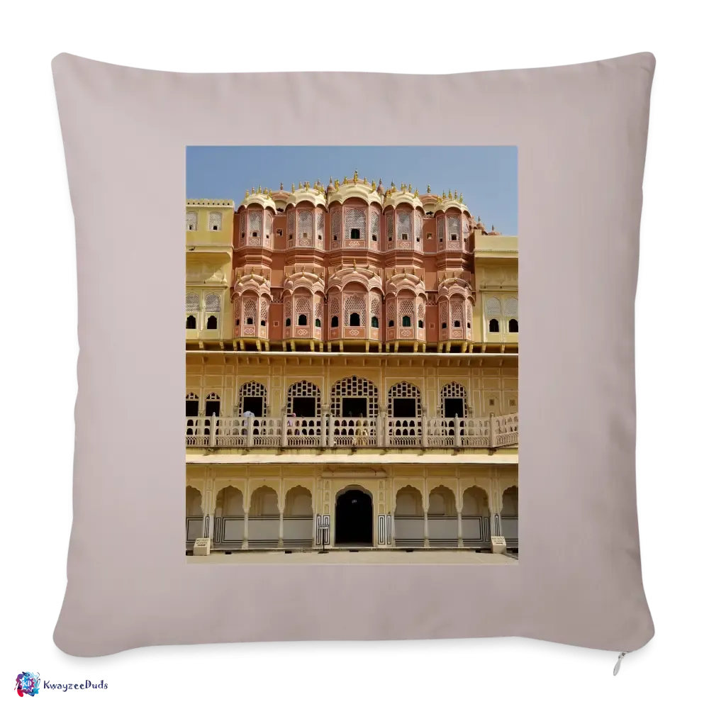 Hawa Mahal Throw Pillow Cover 18” x 18”