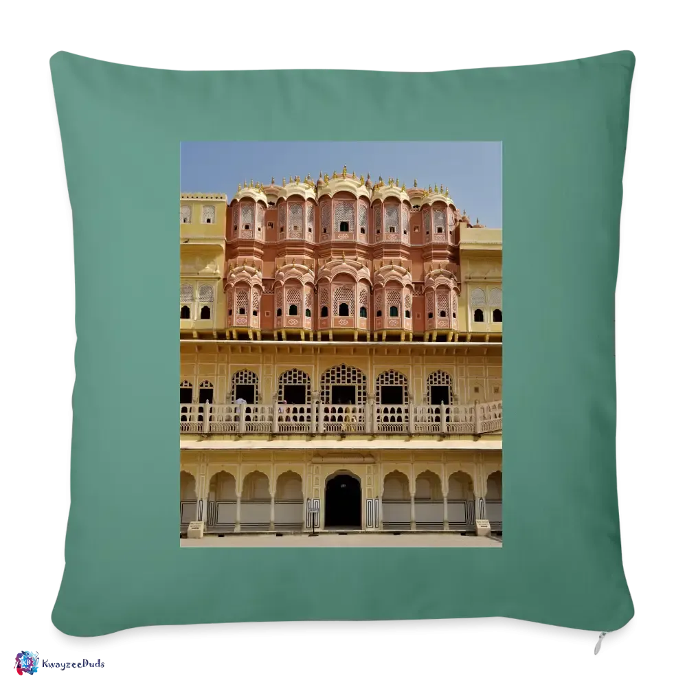 Hawa Mahal Throw Pillow Cover 18” x 18”