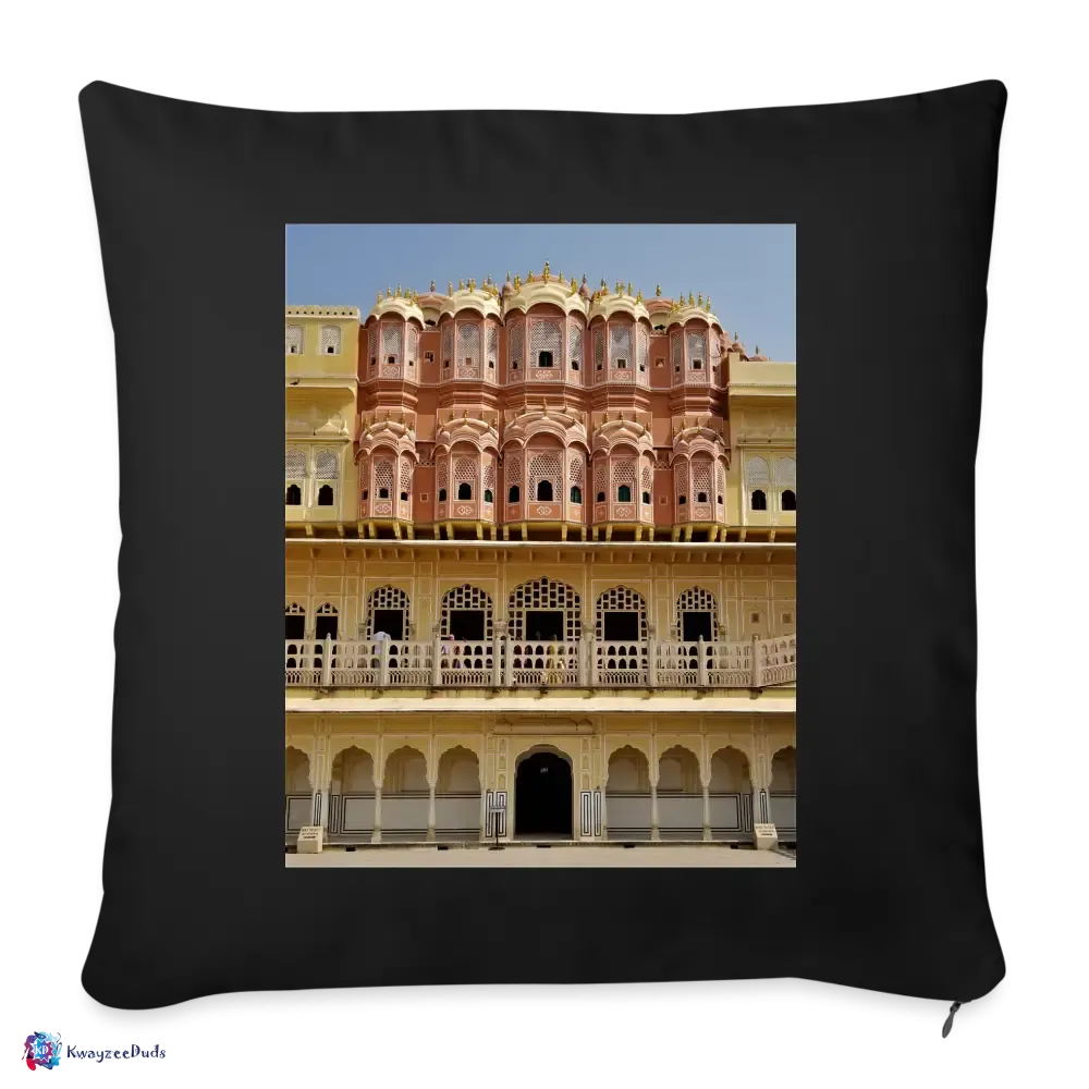 Hawa Mahal Throw Pillow Cover 18” x 18”