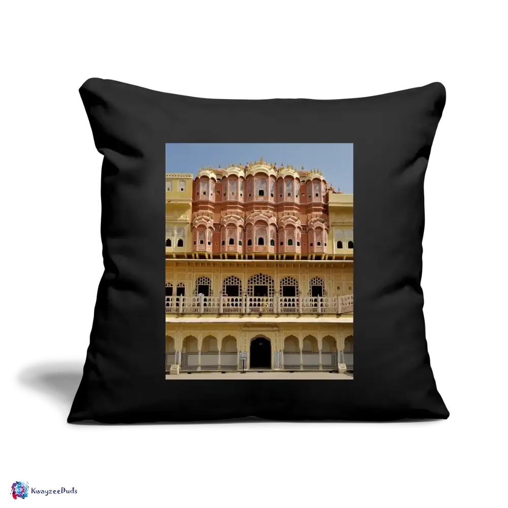 Hawa Mahal Throw Pillow Cover 18” x 18”