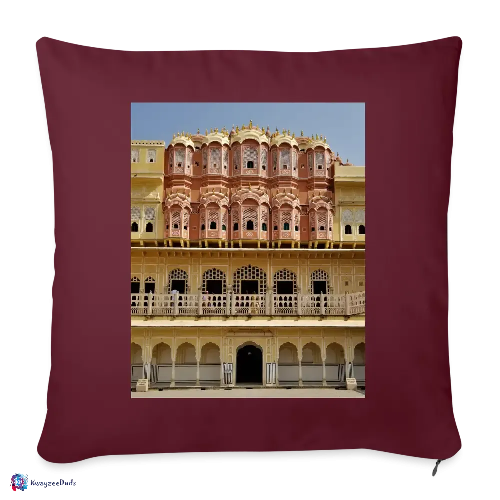 Hawa Mahal Throw Pillow Cover 18” x 18”