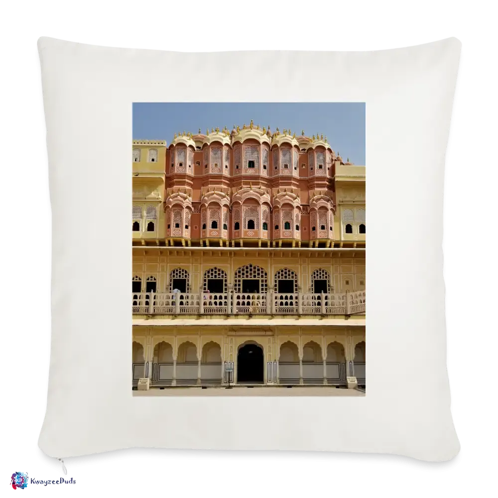 Hawa Mahal Throw Pillow Cover 18” x 18”