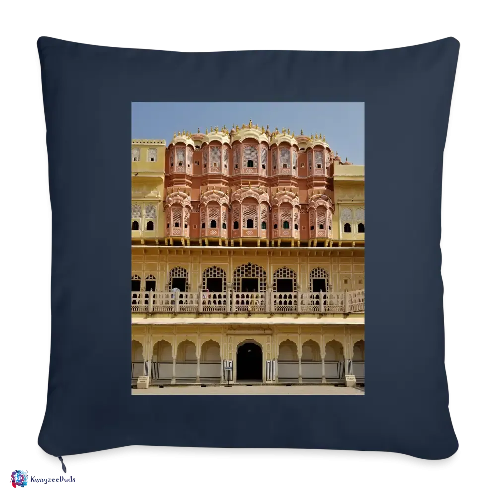 Hawa Mahal Throw Pillow Cover 18” x 18”