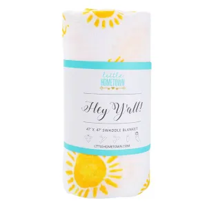 Hey Y'all Swaddle Blanket (Unisex)