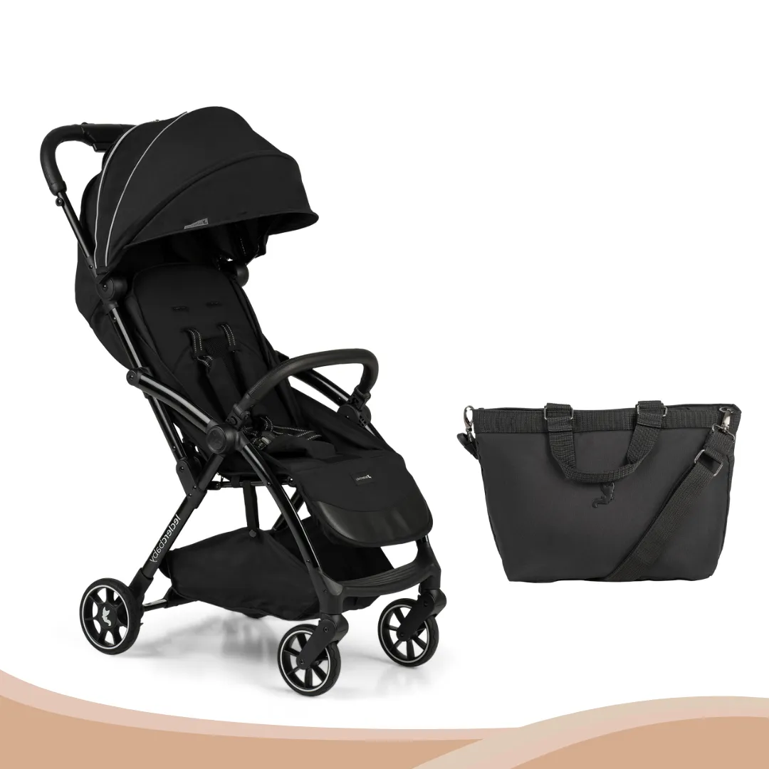 Leclercbaby Combo Influencer Air Piano Black (Stroller Luxury Diaper Bag)