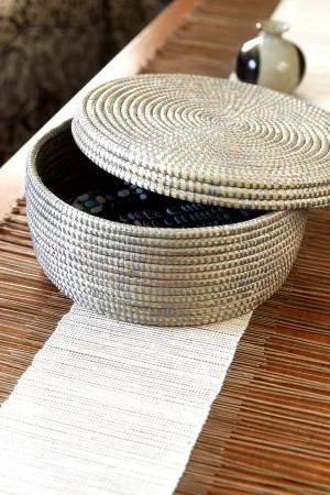 Lidded Storage Box Basket