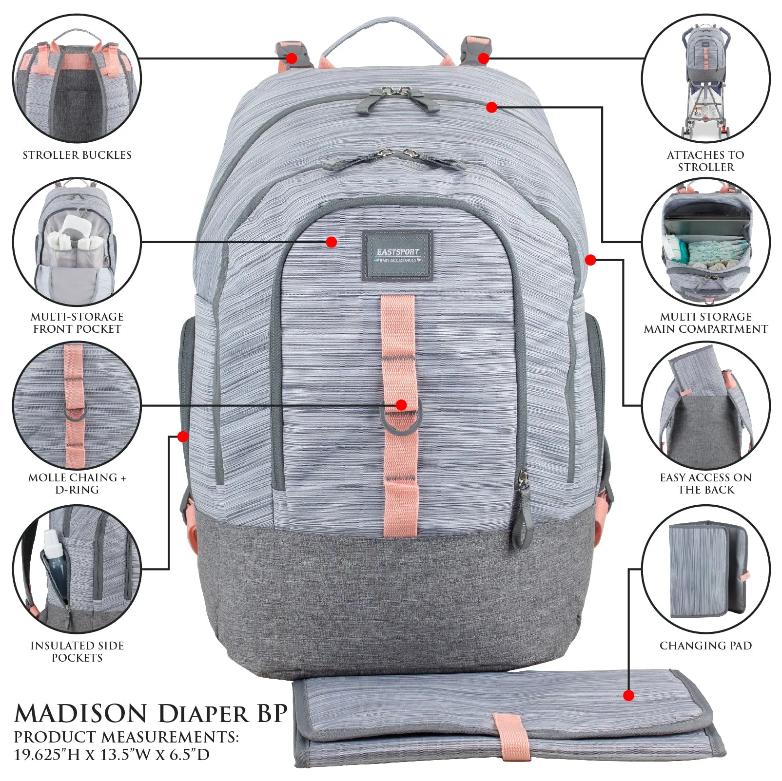 Madison Backpack Diaper Bag