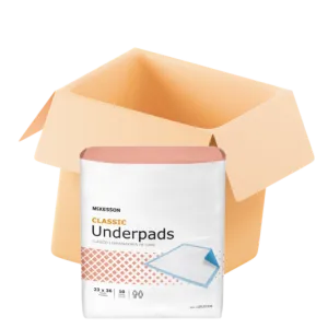 Mckesson Classic Chucks Pads, Light Absorbent 23x36 inches (Bulk 150/CASE)