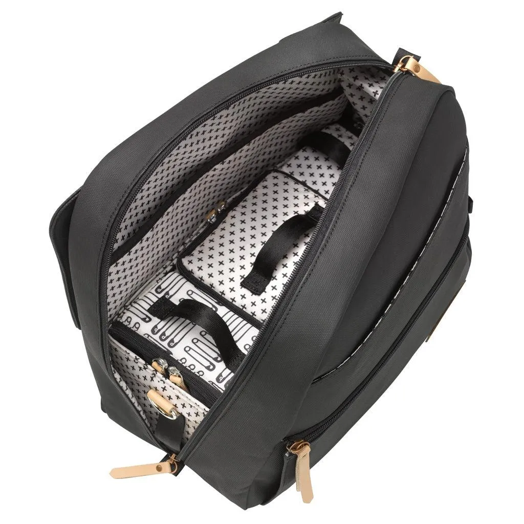 Meta Backpack in Black Matte Canvas