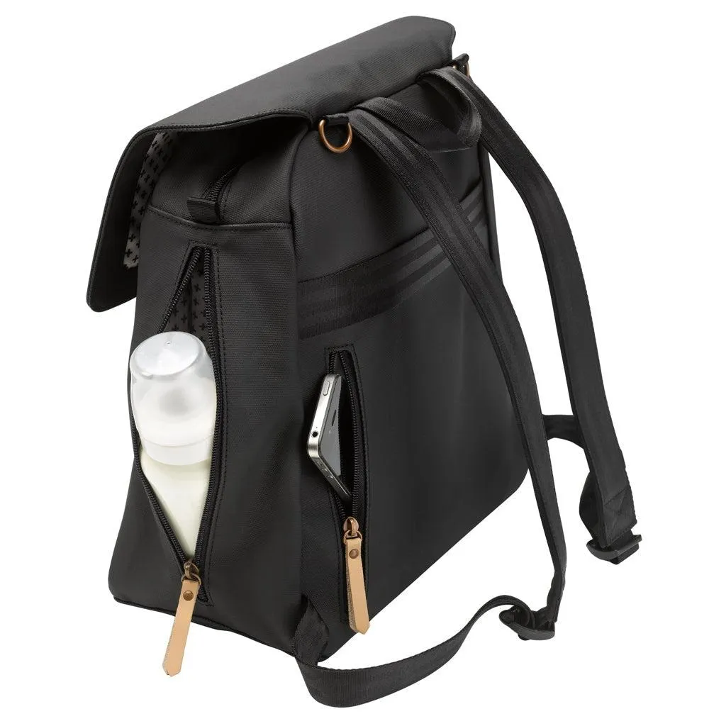 Meta Backpack in Black Matte Canvas