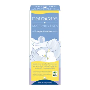 NatraCare Organic Cotton Cover Maternity Pads 10 Pads