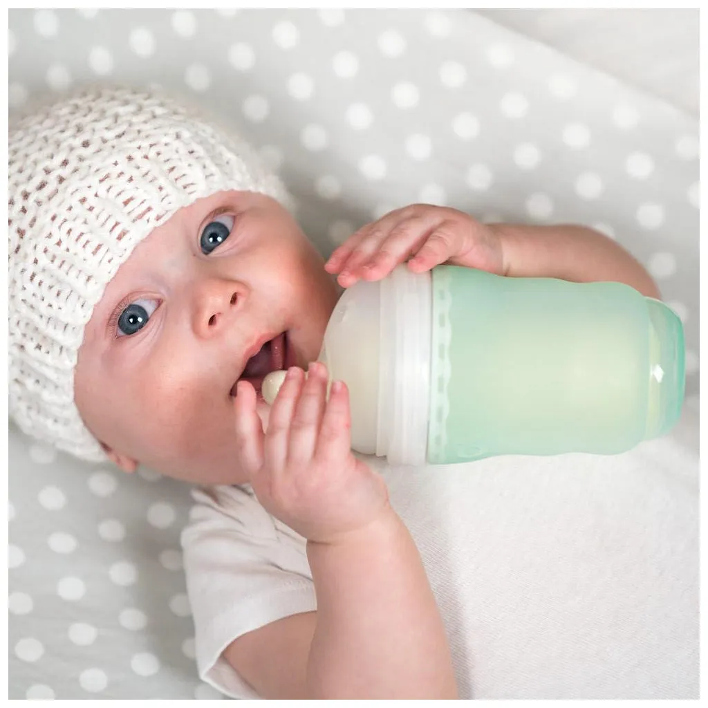 OlaBaby Silicone Gentle Bottle 120ml 3pk Coral