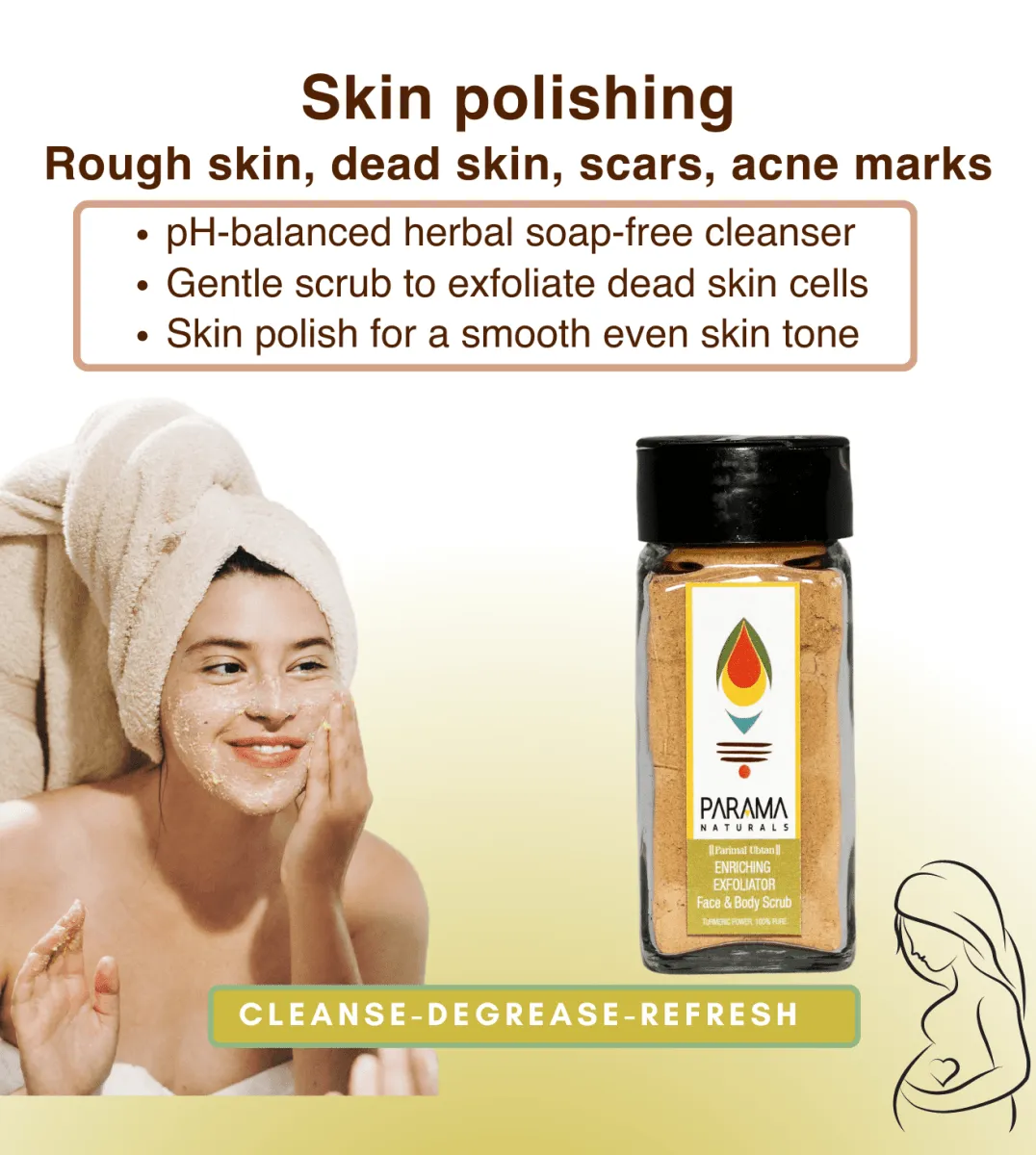 Parama Naturals ENRICHING EXFOLIATOR Face & Body Scrub-50g