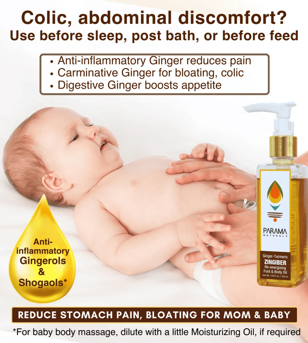 Parama Naturals Premium Quality Zingiber Body Massage Oil