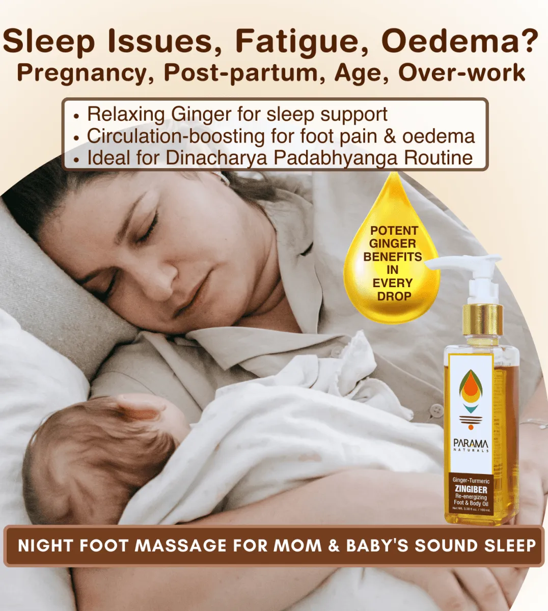 Parama Naturals Premium Quality Zingiber Body Massage Oil
