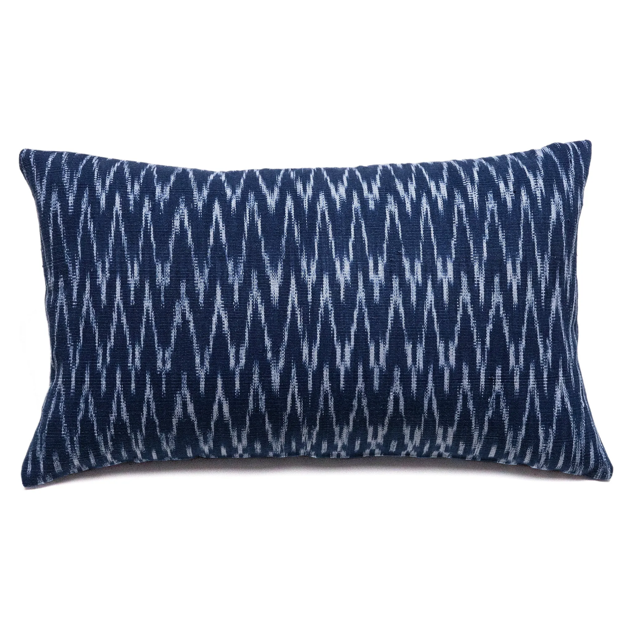 Peruvian Ikat Lumbar Pillow Blue