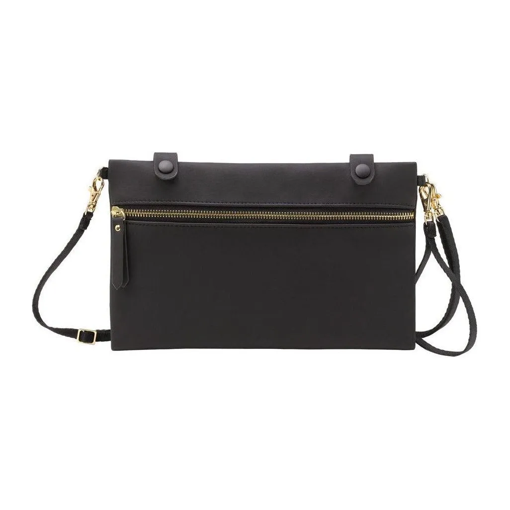 Petunia Pickle Bottom Balance Backpack: Black Leatherette