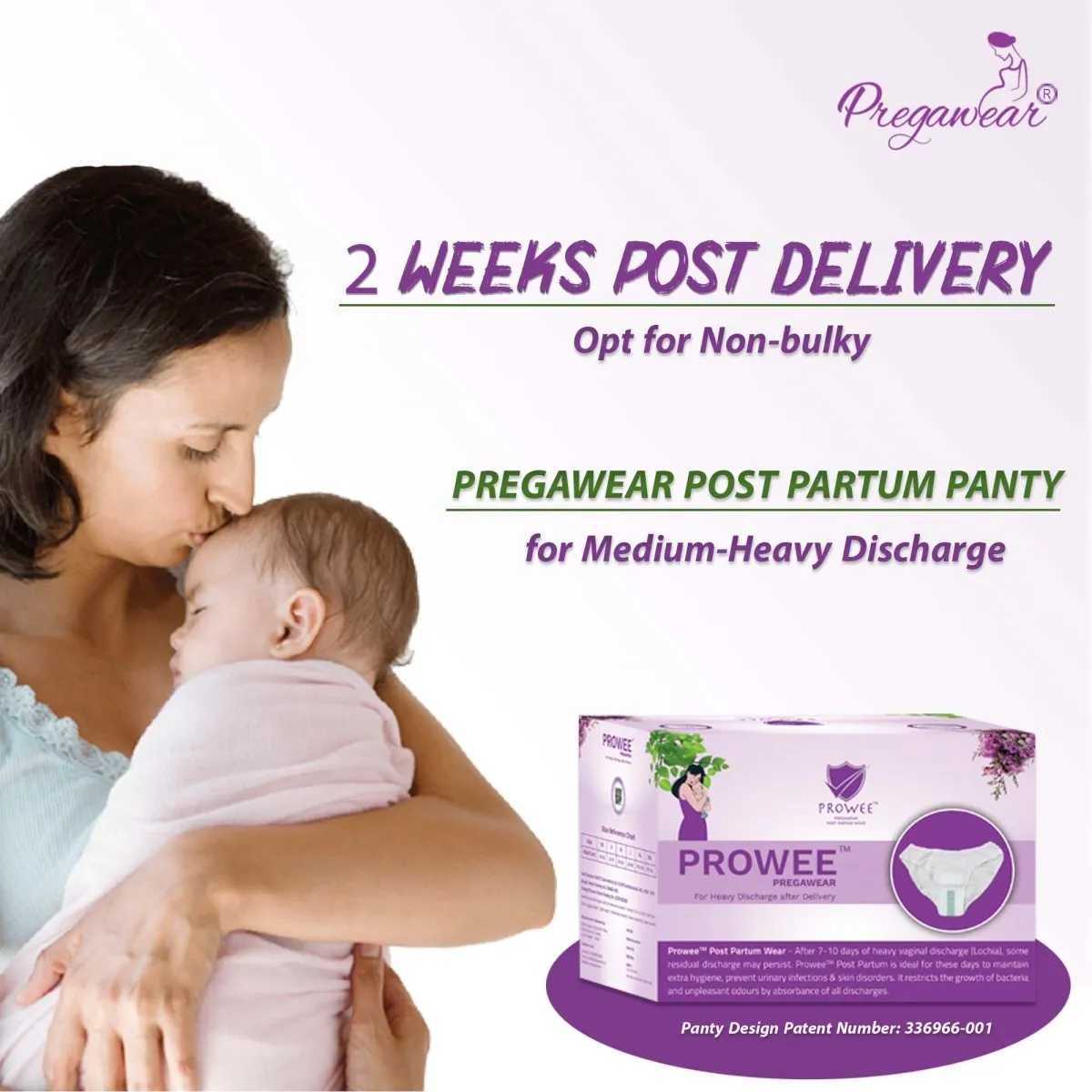 Pregawear Disposable Postpartum Pregnancy Panty for Medium-Heavy Flow(Pack of 5)