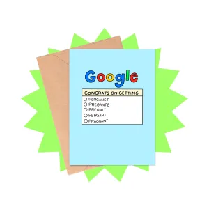 Pregnancy Search Congrats Card