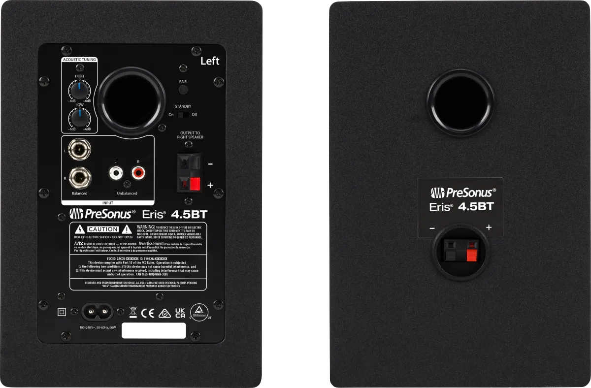 PreSonus ERIS 4.5BT Media Reference Monitors with Bluetooth® Connectivity - 4.5"