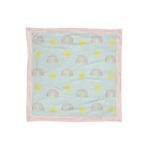 *Rainbows & Sunshine Muslin Security Blanket